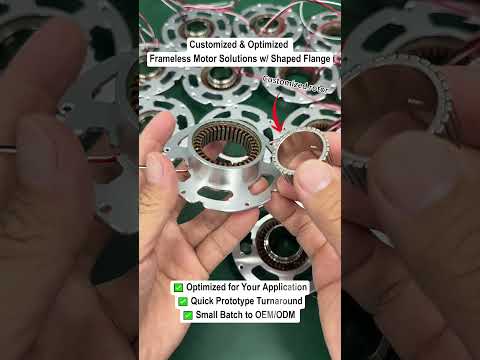 Customized & Optimized Frameless Motor Solutions with Shaped Flange #motor #humanoidrobot #humanoid