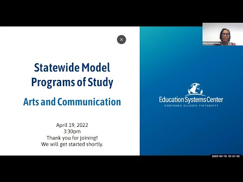 Statewide Model Programs of Study Webinar: Arts and Communications