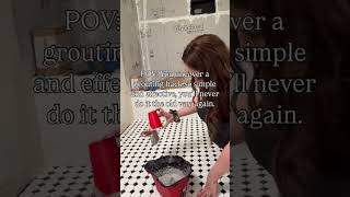 I didn’t expect to love this… Grouting is usually that DIY task I dread… but when my friend Kelsey