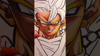 Drawing SSJ Goku Black #animeart #shorts #shortsfeed
