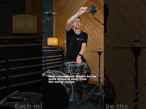 How to keep overhead mics in phase! #drums #drumrecording