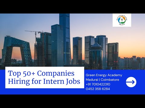 Top 50+ Companies Hiring for Intern Jobs @ Madurai | Coimbatore Ph : 7010422310 #internship