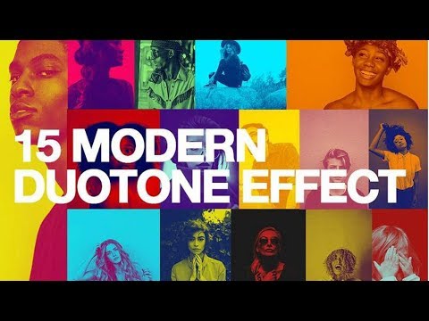 Photoshop Tutorial:15 Modern Duotone Effect - Action