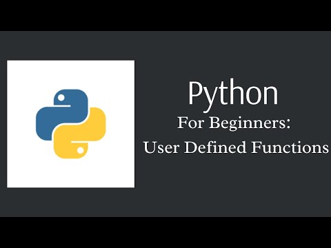 Python for Beginners || User Defined Functions || UDF
