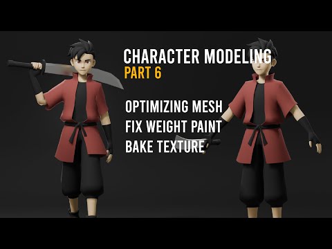 Lowpoly Game Ready Character Modeling Blender 3D - Part 6