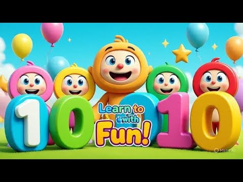 Title:"1 to 10 Numbers Rhyme for Kids | Fun Learning with Cartoon Friends!"