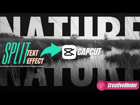 Split Text Reveal in Capcut Tutorial | #CreativeBinder