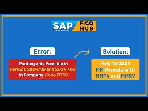 How to open MM periods with MMPV and MMRV | SAP FICO HUB