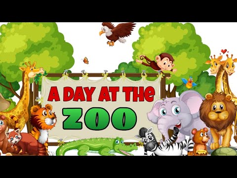A Day At The Zoo | Learn Zoo Animals For Kids