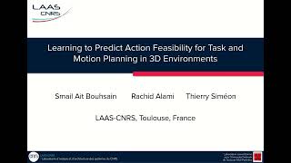 Learning to Predict Action Feasibility for Task and Motion Planning in 3D Environments - ICRA 2023