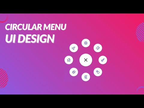 Circular Menu Animation In CSS | CSS UI Designs