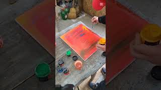 ​#Shorts #ArtVibes #Satisfying #PaintingProcess #NoTalentArt #AbstractArt #CreativeFlow #ArtTherapy