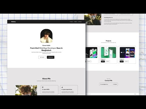 How to make a simple responsive personal Website in Only HTML CSS, personal Portfolio Website