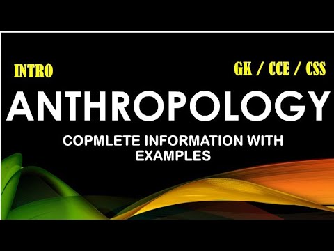 What Is Anthropology Introduction ||  #spscexams #exam #anthropology #spscjobs #socialscience