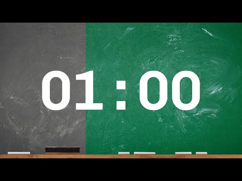 1-MIN CLASSROOM COUNTDOWN-TIMER - With Visual Progress and Alarm