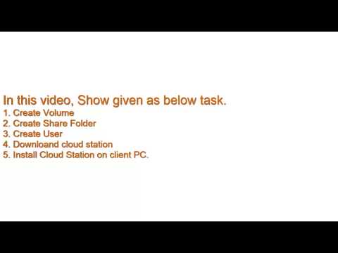 Create Volume on Synology NAS | Create Share folder and user on Synology NAS