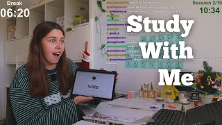 LIVE 12 HOURS Study With Me (60 min study + 10 min break) pt2