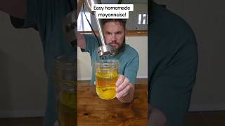 homemade mayonnaise is really easy to make 😁 #viral #homemade #mayonnaise #fyp