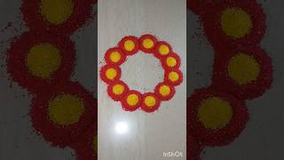 Rangoli designs for beginners #rangoli#rangolidesigns#rangoliforbeginners#shorts#diwalirangoli