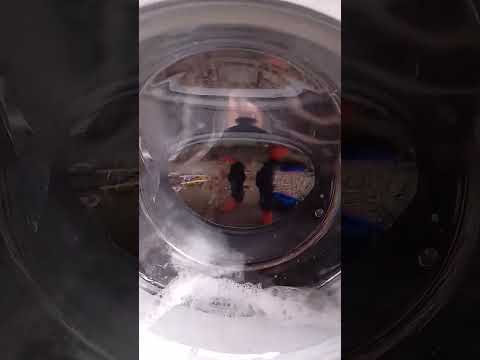 Black mat in the washing machine
