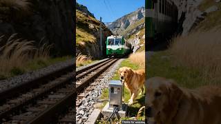 Dog saved the lives of millions of train passengers 😭 #ai #dog #rescue #train