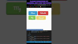 #shorts Make a Click able Button Using HTML,CSS #short video #html #css