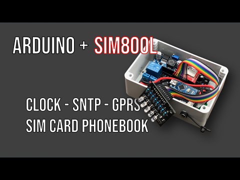 The GSM gate opener, session 4: GPRS and SNTO connections via SIM800L, its clock, its phonebook.