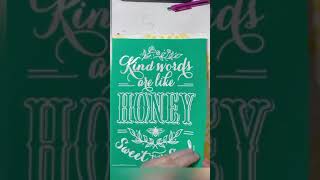 Chalk Couture Kind Words and Country Plaid Transfer