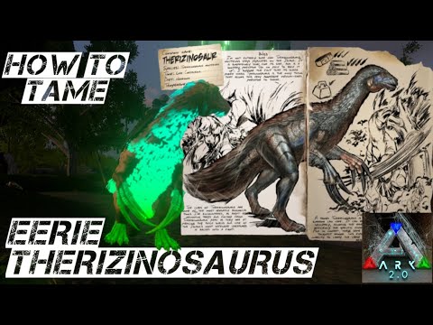 TAME EERIE THERIZINOSAURUS ARK MOBILE #arkmobile #arksurvivalevolved #CARATAMEDIN#howtotame