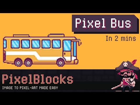 Create a Pixel-Art Bus in just 2 minutes! (PixelBlocks tutorial)
