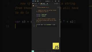 Amazing #javascript trick | String template | #coding #shorts #webdevlopment #html #css #js