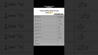 inverse differentiate 📚📝 #ncertmaths #maths #cbsemaths #education #exam #basicmaths #mathbasics