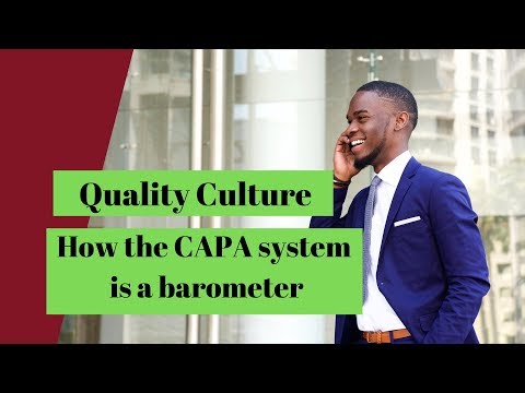 Quality Culture: The CAPA System is a window into the supplier