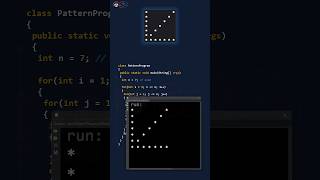 Pattern program in Java - Arrow pattern in less than 60 seconds #shorts #patternshorts