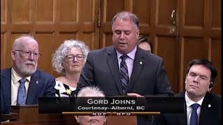 Gord Johns honours Ryan Hedican