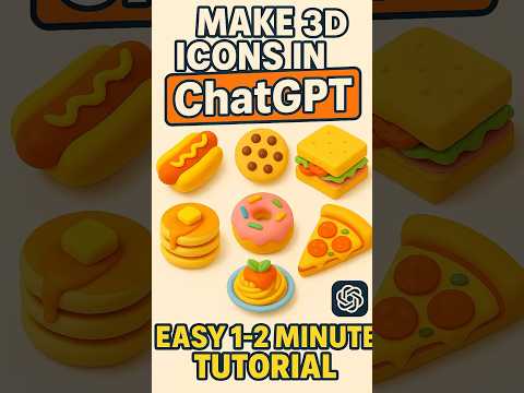 Generate High-Quality 3D Icons with ChatGPT (No Design Skills Needed) #shorts #chatgpt