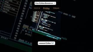 Learn Python Coding Comment Python....#reels #tricks #python