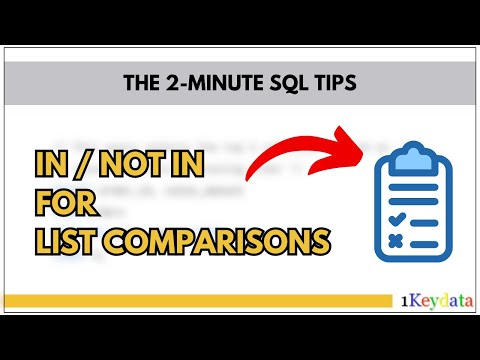 2-Minute SQL Tips: Using IN and NOT IN for list comparisons