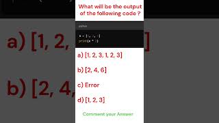Top Python MCQs to Test Your Knowledge | Challenge Yourself! #shorts #python