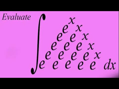 Beautiful Integral, exponential pyramid