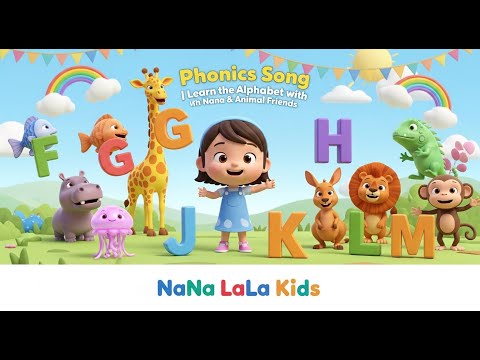 Phonics Song F to M | Learn the Alphabet with Nana & Animal Friends