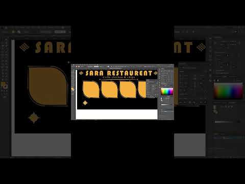 Restaurant Banner Design in Adobe Illustrator