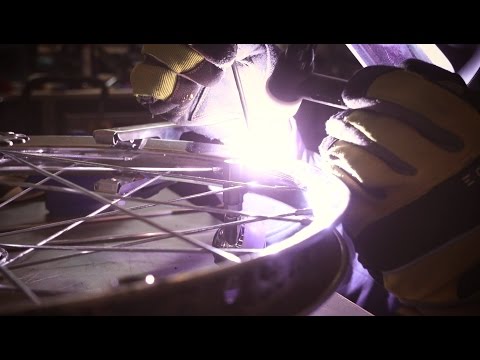 Workshop Stool from Bike Parts