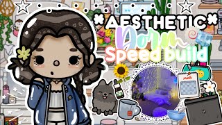 *AESTHETIC* collage dorm speed build|🧊🍥| Toca Boca life world speed build|💫🥑💖🦒🐠🧿🥣|