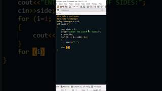 Star Pattern | C++ | #asmrprogramming #asmr #code #coding #shorts