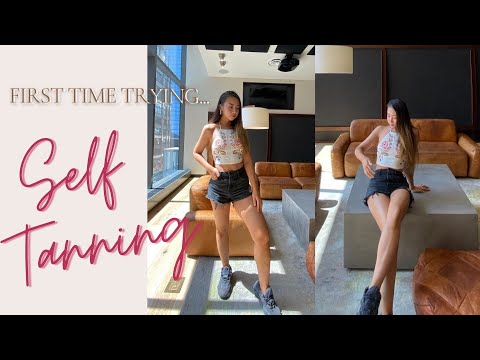 FIRST TIME SELF TANNING *confidence gained* | Coco & Eve Tanner Review 2020 | Fake Tan for Asians