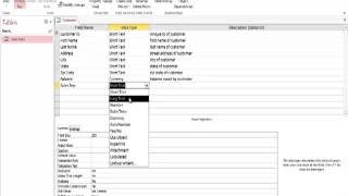 Creating a database (Access 1)