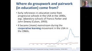 Cooperative learning: Making groupwork and pairwork effective by Dr Jason Anderson