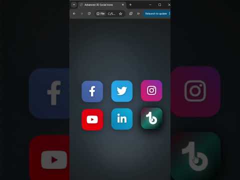 Social icons hover effect using CSS #viral #viralshorts #coding #codewithsuryaofficial #music #vibe