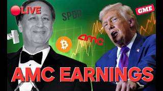 🔴LIVE Stocks & Crypto: AMC Earnings Call, Trump Speech & My PC Is DONE "2/24"